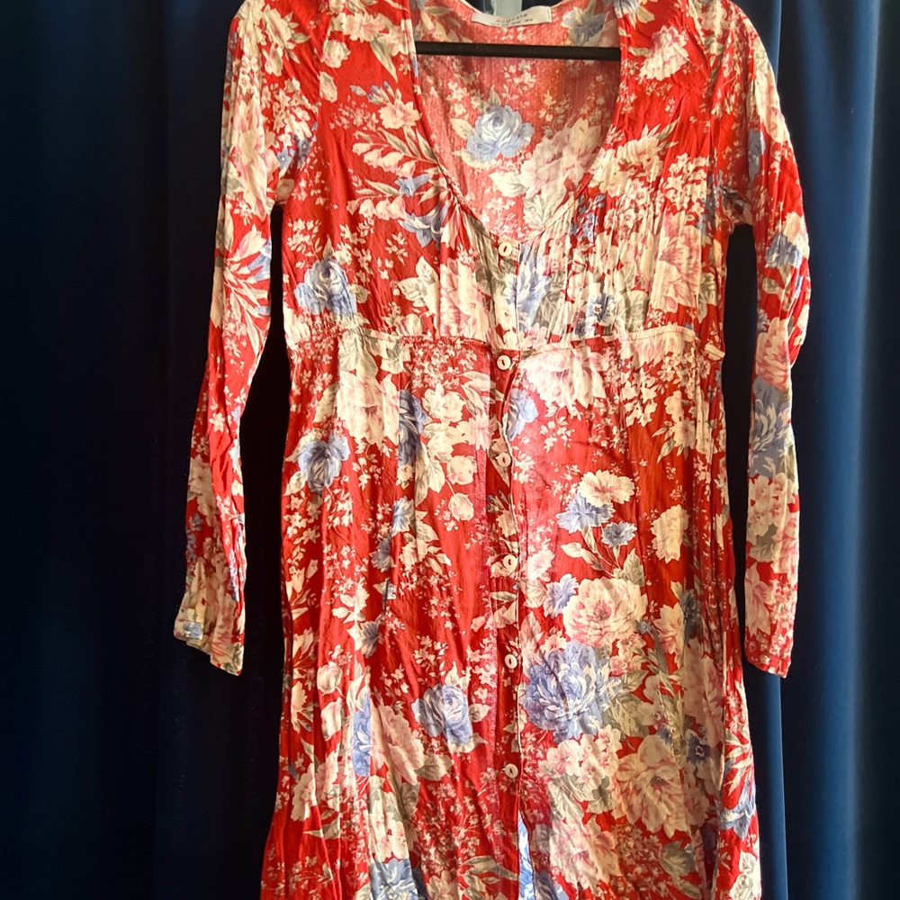 Spell Red and Blue floral Dress